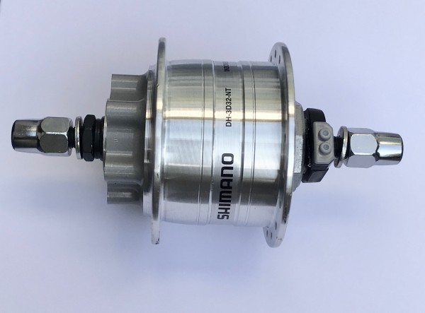 Shimano 6-Loch Disc Nabendynamo DH-3D32-NT 36 Loch silber