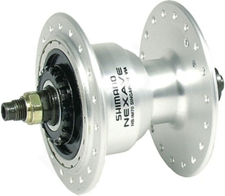 Shimano Nexave Vorderradnabe HB-IM70 für Rollerbrake silber 36L inkl. QR