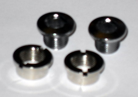 CNC Singlespeedkettenblattschraube CrMo silber