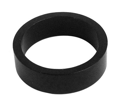 CNC Aluminiumspacer für 1 1/8 Zoll, schwarz, 10mm