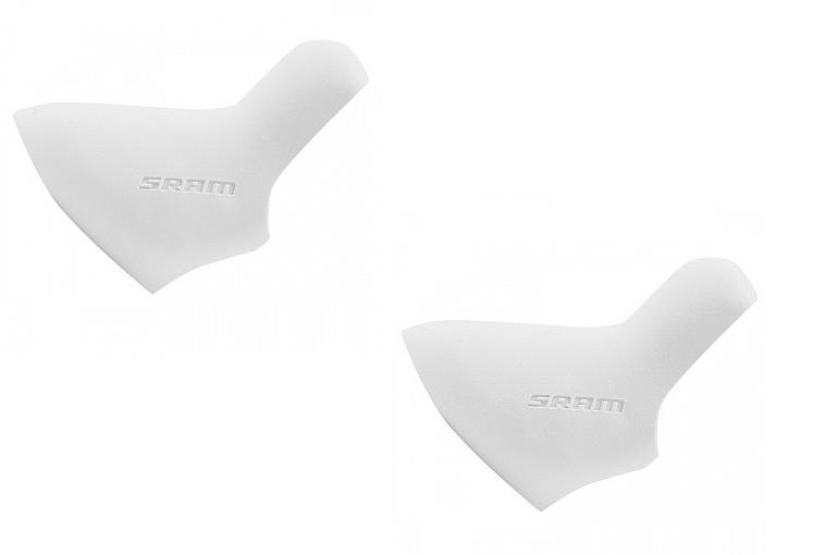 Sram STI Griffgummi/ Hoods paar weiss Red bis 2011, Force, Rival, Apex