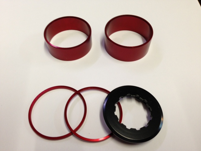 CNC Singlespeedkit ohne Ritzel rot