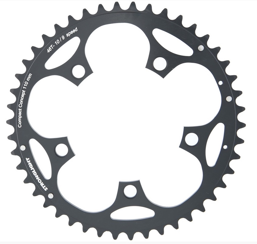 Stronglight Kettenblatt 46T Ø 110mm schwarz
