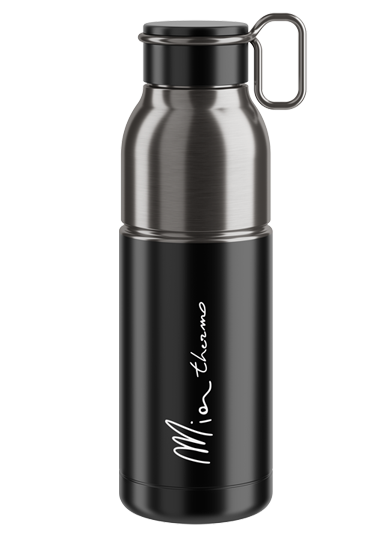 Elite Trinkflasche Mia Thermo Edelstahl 550 ml schwarz/silber