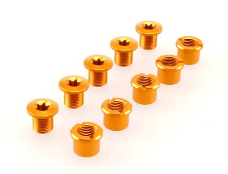 Procraft Torx Kettenblattschrauben 5-er Set Aluminium gold