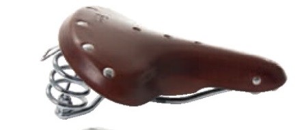 Contec Classic Exclusiv Touring Ledersattel gefedert gravy