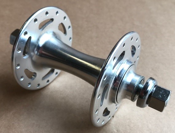 CNC Bahnvorderradnabe Track-One silber 20L