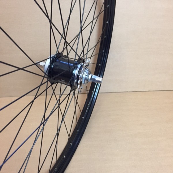 Sturmey Archer S1C Rücktritt Hinterrad 28"/ Ryde V38 komplett schwarz Holland