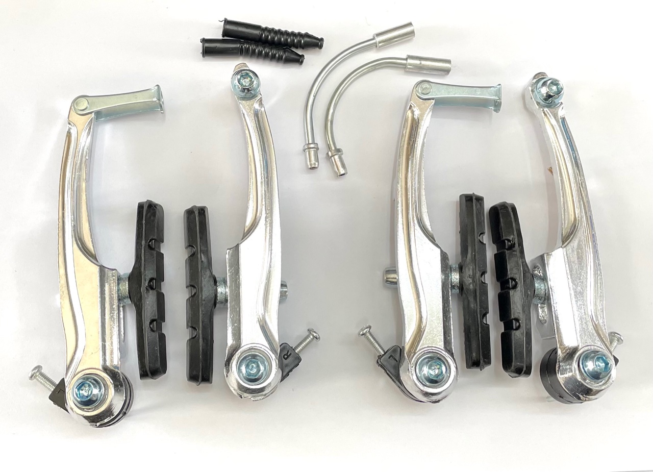 Promax V-Brake Set für VR u. HR silber