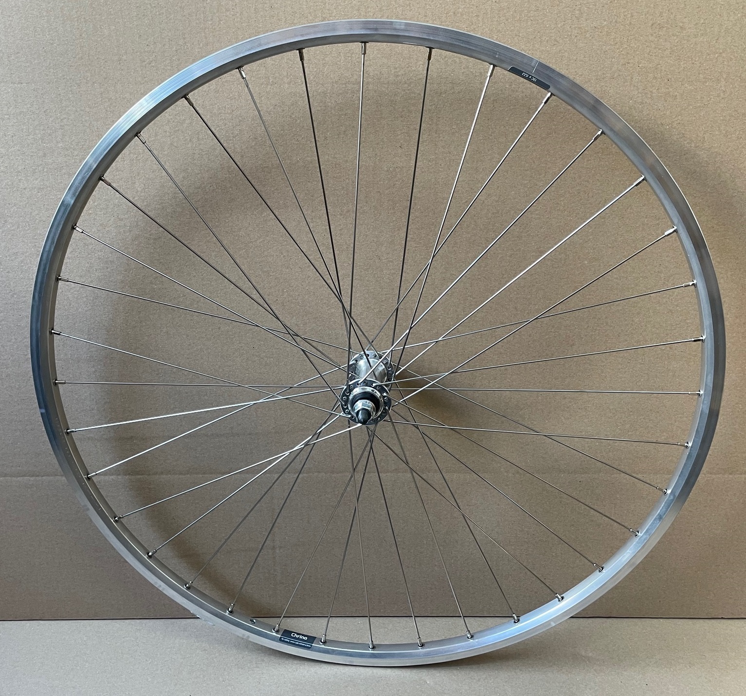 28" Vorderrad/Ryde Chrina silber-poliert Mutterntyp