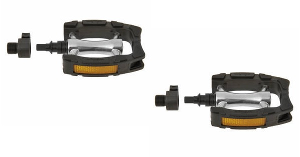 Wellgo QR Anti-Ruschpedal mit Schnellspannachse silber/schwarz